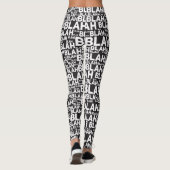 Blah Blah Designmuster BIG BUNDLE Leggings (Rückseite)