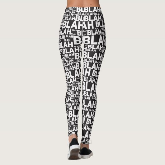 Blah Blah Designmuster BIG BUNDLE Leggings (Rückseite)