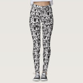 Blah Blah Designmuster BIG BUNDLE Leggings (Vorderseite)