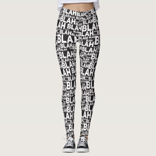 Blah Blah Designmuster BIG BUNDLE Leggings (Vorderseite)