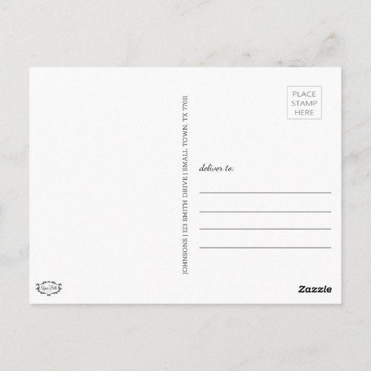 Blah Blah Funny Niedlich Say Hallo Custom Postkarte (Rückseite)