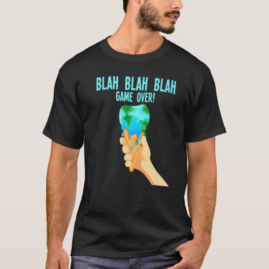 Blah Blah Game über die globale Schmelze von Eis T-Shirt (Vorderseite)