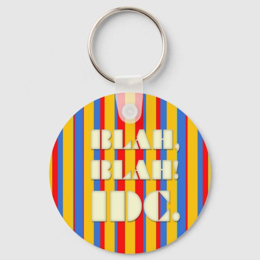 BLAH, BLAH! IDC-Schlüsselanhänger Schlüsselanhänger (Vorderseite)