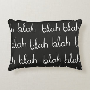 Blah blah nahtloses Muster. Dekokissen