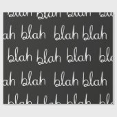 Blah blah nahtloses Muster.  Geschenkpapier (Flach)