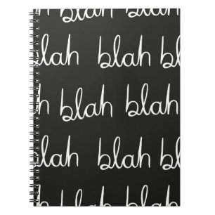 Blah blah nahtloses Muster. Notizblock