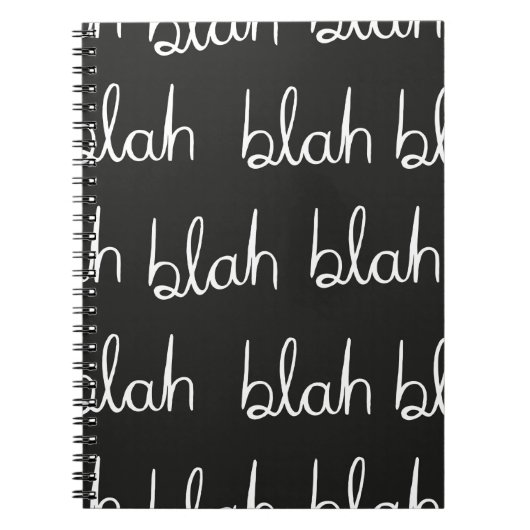 Blah blah nahtloses Muster. Notizblock (Vorderseite)