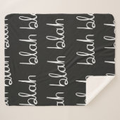 Blah blah nahtloses Muster. Sherpadecke (Vorderseite (Horizontal))