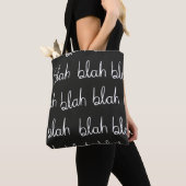 Blah blah nahtloses Muster. Tasche (Von Nahem)