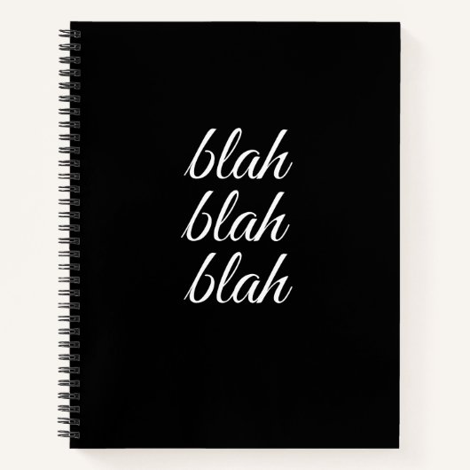 blah blah - notizblock (Vorderseite)