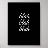 blah blah - poster (Vorne)