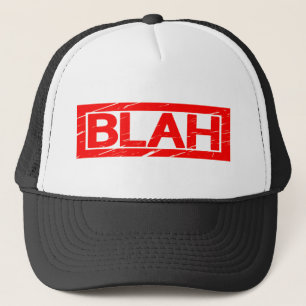 Blah Briefmarke Truckerkappe