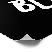 Blah-nana Funny Banana Pun Dark BG Poster (Ecke)