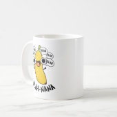 Blah-nana Funny Banana Pun Kaffeetasse (Vorderseite Links)