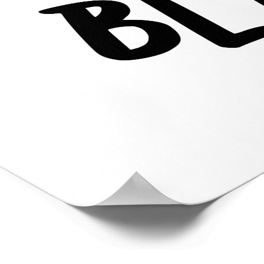 Blah-nana Funny Banana Pun Poster (Ecke)