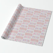 Blah rosa lila und sandfarben geschenkpapier (Ungerollt)