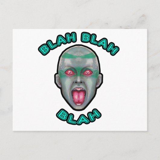 BLAHBLAHBLAH POSTKARTE (Vorderseite)