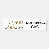 Blähender Schaf-Autoaufkleber Autoaufkleber (Vorne)