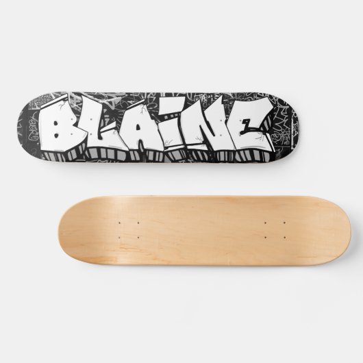 Blaine Graffiti Custom Personalisiert Skateboard (Horizontal)