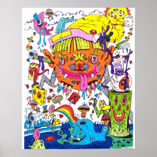 Blaine Helm Art Poster (Vorne)