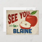 Blaine Minnesota Apple - Vintage Travel Postkarte (Vorne/Hinten)
