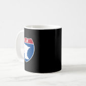 Blaine Minnesota Karte Highway Interstate Schild S Kaffeetasse (Vorderseite Links)