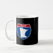Blaine Minnesota Karte Highway Interstate Schild S Kaffeetasse (Links)