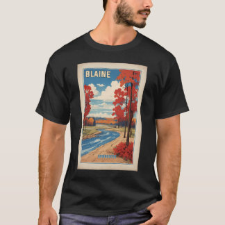 Blaine Minnesota Usa Vintage Tourismus T-Shirt