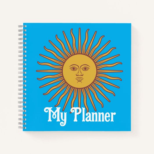 Blaing Sun Personalisiert Notizblock (Vorderseite)