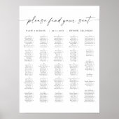 BLAIR Alphabetische Hochzeitssattelkarte Poster (Vorne)