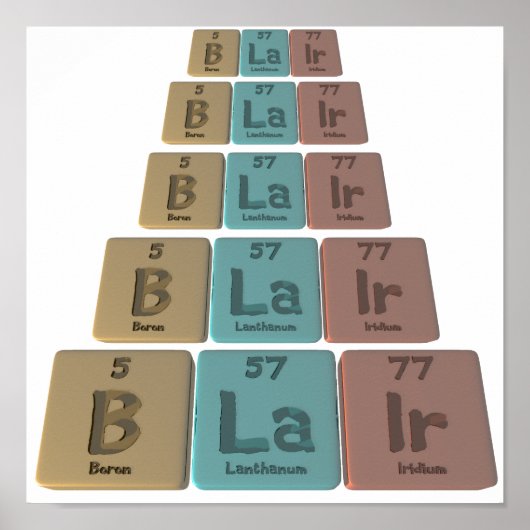 Blair als Boron Lanthanum Iridium Poster (Vorne)
