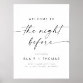 BLAIR am Abend vor dem Hochzeitsessen Probe Poster (Vorne)