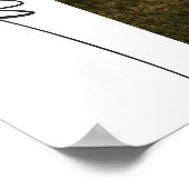 BLAIR Boho Arch Foto Brautparty Willkommen Poster (Ecke)