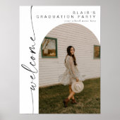 BLAIR Boho Arch Foto Brautparty Willkommen Poster (Vorne)