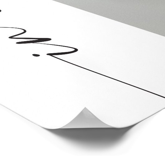 BLAIR Boho Arch Foto Gedenkfeier Begrüßung Poster (Ecke)