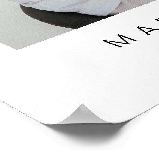 BLAIR Boho Foto Gedenkfeier Begrüßung Poster (Ecke)