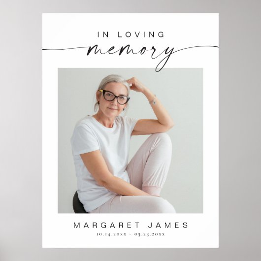 BLAIR Boho Foto Gedenkfeier Begrüßung Poster (Vorne)