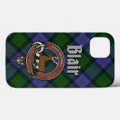 Blair Clan Abzeichen & Tartan Phone Case (Rückseite (Horizontal))