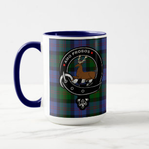 Blair Clan Abzeichen & Tartan Tasse
