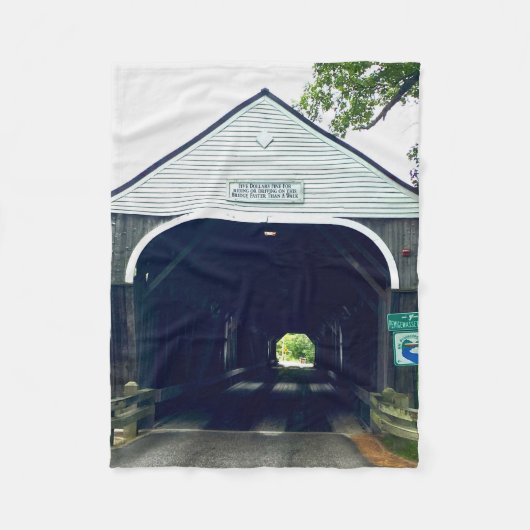 Blair Covered Bridge Fleecedecke (Vorderseite)