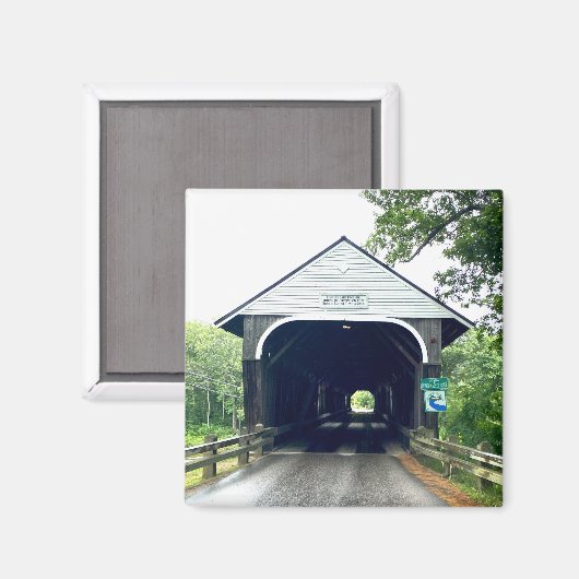 Blair Covered Bridge Magnet (Vorderseite/Rückseite)
