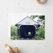 Blair Covered Bridge Mitteilungskarte (Vorderseite/Rückseite Beispiel)