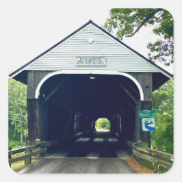 Blair Covered Bridge Quadratischer Aufkleber