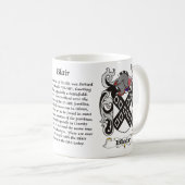 Blair-Familien-Wappen Tasse (VorderseiteRechts)