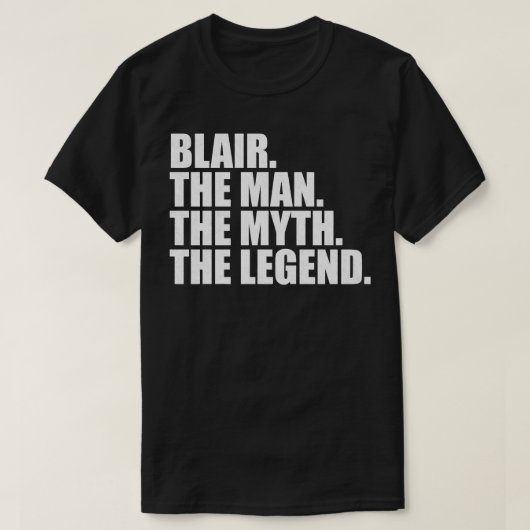 Blair Familienname Blair Nachname Blair Surna T-Shirt (Design vorne)