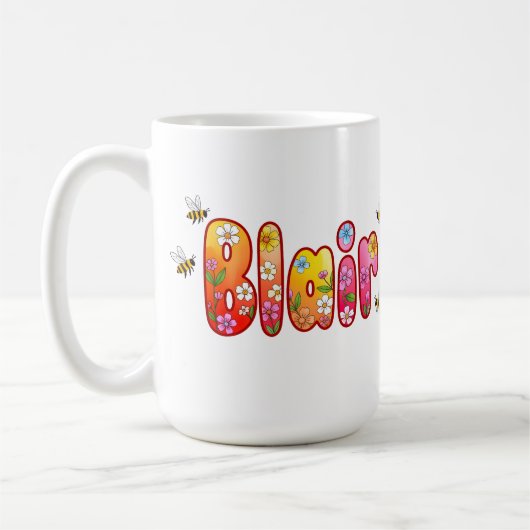 Blair - Floral and Bee Design Mug Kaffeetasse (Links)