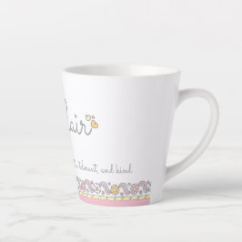 Blair Letter B Name bedeutet Monogramm Latte Tasse
