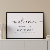 BLAIR Minimalistisch Boho Babydusche Begrüßungszei Poster