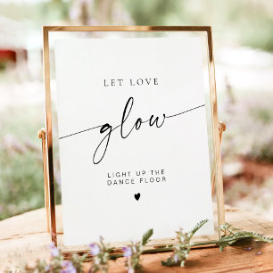 BLAIR Minimalistisch Gelassen Liebe Glühen Hochzei Poster