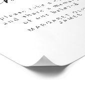 BLAIR Minimalistisch Share a Memory Beerdigung Ser Poster (Ecke)